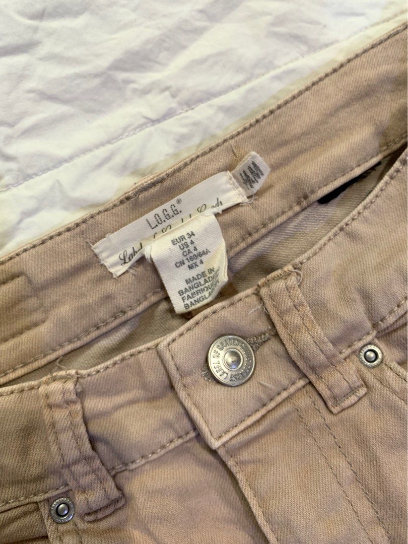 H M Jeans in Khaki Women s Fashion Bottoms Jeans Leggings on
