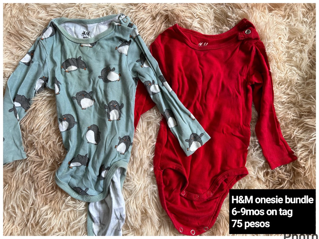 H and shop m onesies