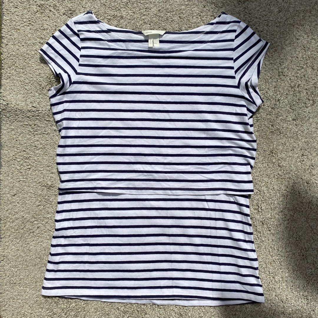 H&M Stripe Pregnant Blouse (Category: Blouses) located in Olongapo. Submitted by kenneeeyy (Listing ID 1263975417, Image 1). Description: Pang preggy Galing US.