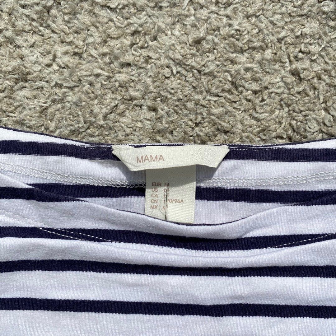 H&M Stripe Pregnant Blouse (Category: Blouses) located in Olongapo. Submitted by kenneeeyy (Listing ID 1263975417, Image 3). Description: Pang preggy Galing US.