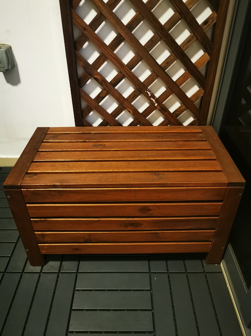 Ikea Applaro Outdoor Storage Bench, Furniture & Home Living, Furniture, Other Home Furniture on