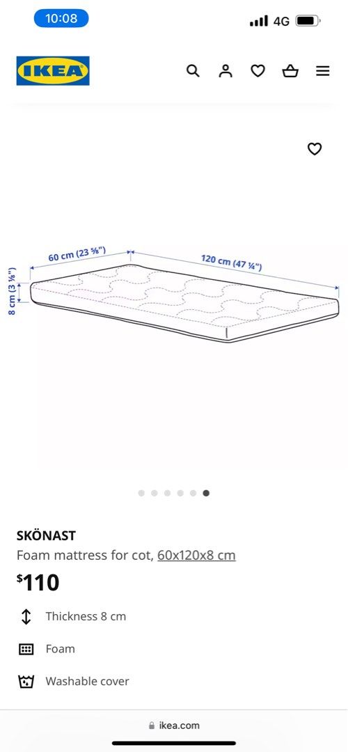 Ikea Baby Cot, Babies & Kids, Baby Nursery & Kids Furniture, Childrens