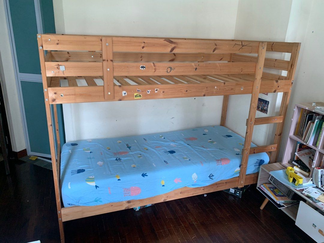 Ikea Mydal Bunk bed with one mattress, Furniture & Home Living
