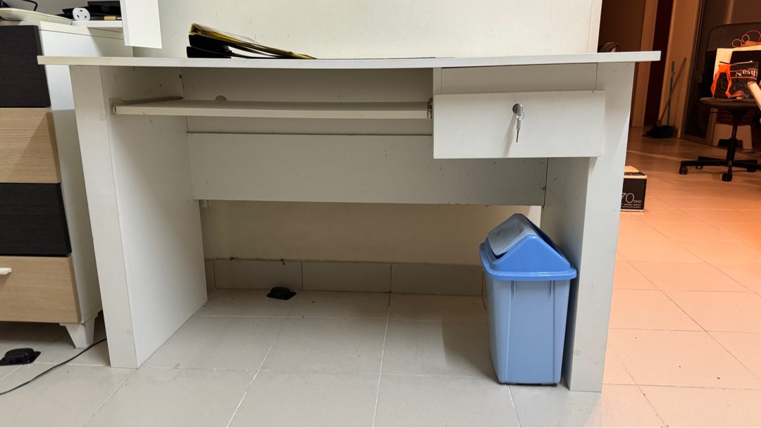 IKEA workstation table, Furniture & Home Living, Furniture, Tables