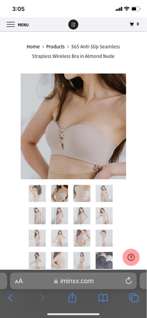 Iminxx 365 Anti-Slip Seamless Strapless Wireless Bra in Almond Nude,  Women's Fashion, New Undergarments & Loungewear on Carousell