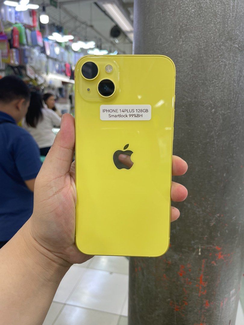 IPHONE 14 PLUS 128GB SMARTLOCKED 99% BH NTC APPROVED NO ISSUE (Category: iPhone 14 Series) located in Pasig City. Submitted by fairgadgetshop (Listing ID 1263905371, Image 1). Description: OPEN FOR SALE, SWAPPING OR TRADE-IN WE ARE BUYING PRELOVED OR BRANDNEW (EVEN BY BULK) ALL KINDS OF GADGET LAPTOP, IPHONES, ANDROID SMARTPHONES, APPLE WATCH, IPAD ETC. MESSAGE US FOR MORE INFO.✨🧡 (RFS: BUY & SELL) Selling Preloved: IPHONE 14 PLUS 128GB SMARTLOC