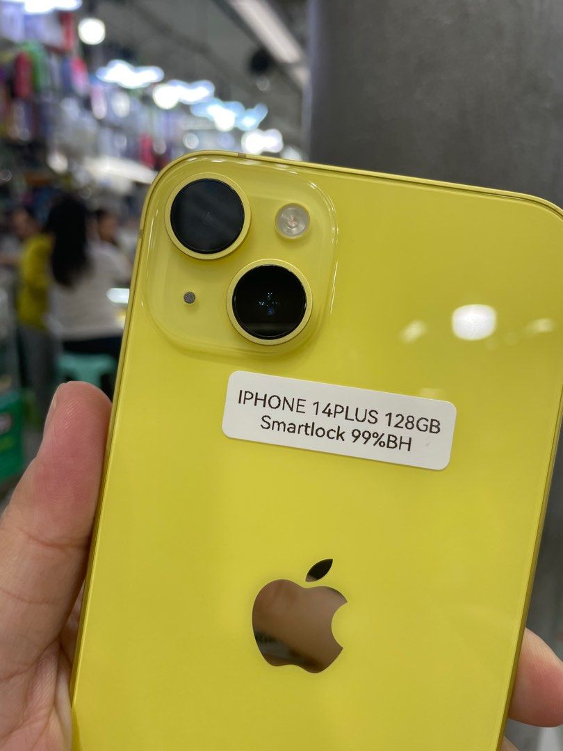 IPHONE 14 PLUS 128GB SMARTLOCKED 99% BH NTC APPROVED NO ISSUE (Category: iPhone 14 Series) located in Pasig City. Submitted by fairgadgetshop (Listing ID 1263905371, Image 2). Description: OPEN FOR SALE, SWAPPING OR TRADE-IN WE ARE BUYING PRELOVED OR BRANDNEW (EVEN BY BULK) ALL KINDS OF GADGET LAPTOP, IPHONES, ANDROID SMARTPHONES, APPLE WATCH, IPAD ETC. MESSAGE US FOR MORE INFO.✨🧡 (RFS: BUY & SELL) Selling Preloved: IPHONE 14 PLUS 128GB SMARTLOC