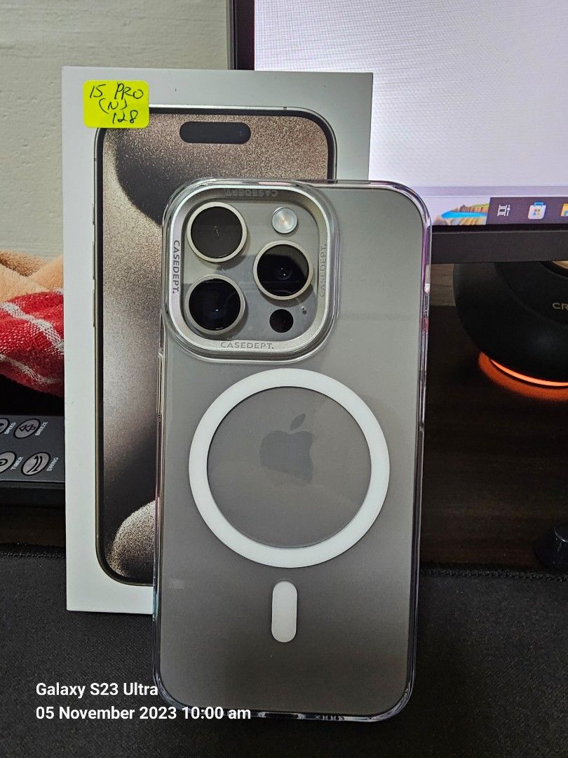 iPhone 15 Pro Natural Titanium 128GB, Mobile Phones & Gadgets, Mobile