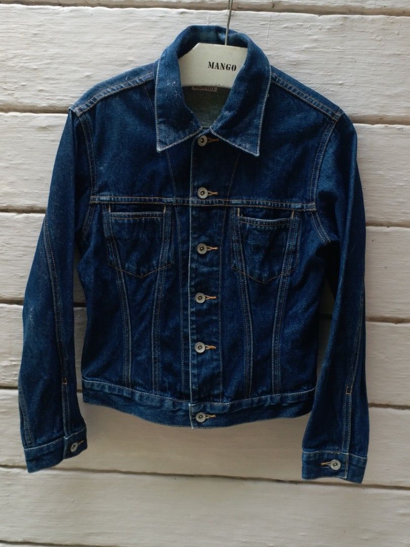 Jaket jeans dark sales blue