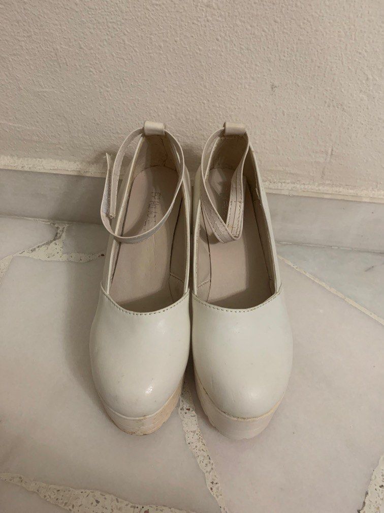 Jeffrey Campbell inspired White Heels Women s Fashion Footwear