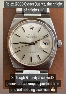 🔥BEST DEAL🔥 [AVAILABLE] Authentic ROLEX 17000 36mm Rolex OysterQuartz Ref. 17000 - new battery installed Jun 2023 (4 free sealed batteries provided for you) - best first Rolex, more collectible than Rolex 6694