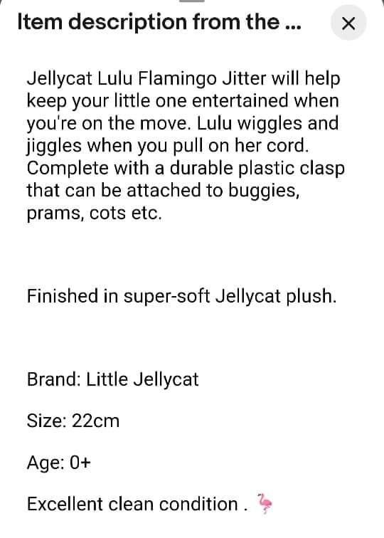 Jellycat lulu flamingo shop