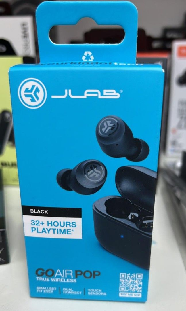 JLab - GO Air POP True Wireless In-Ear Headphones -White