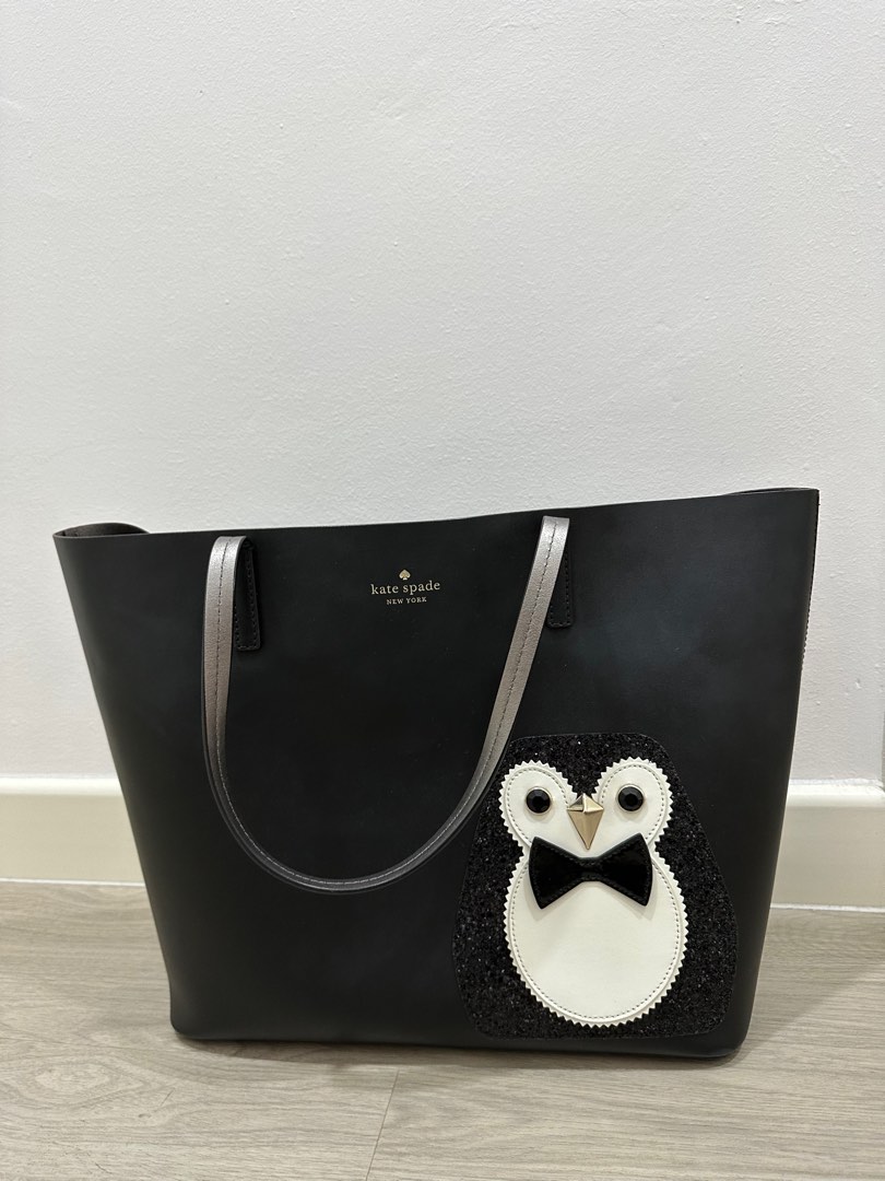 Kate Spade Black Penguin tote bag