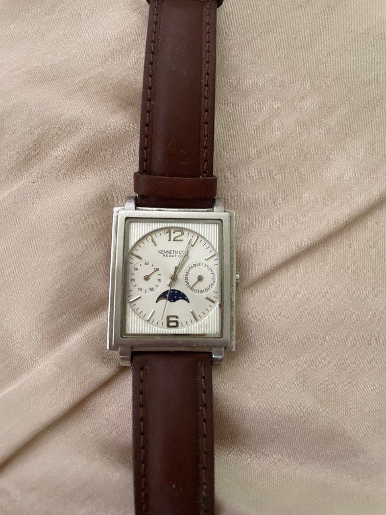 Kenneth Cole watch 50m water resistant Japan movement All stainless steel