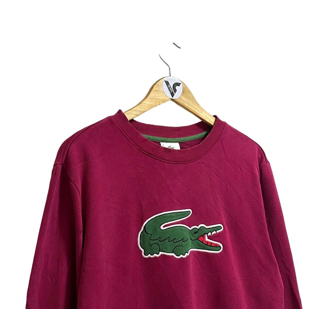 Champion sweater best sale big logo lacoste