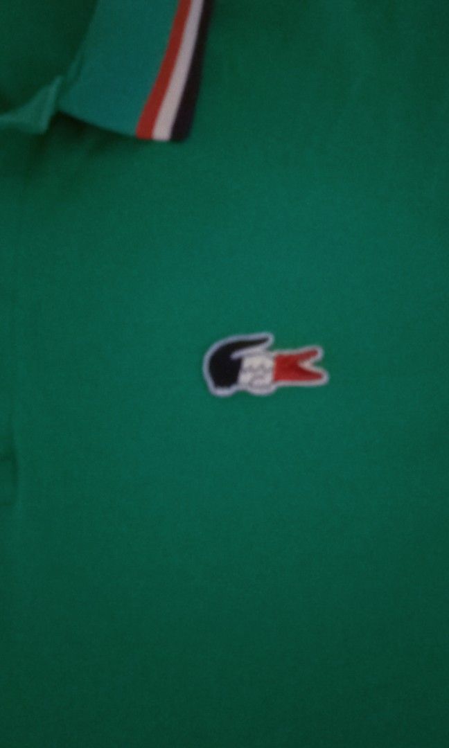 Lacoste tricolor big logo Men s Fashion Tops Sets Tshirts Polo Shirts on Carousell