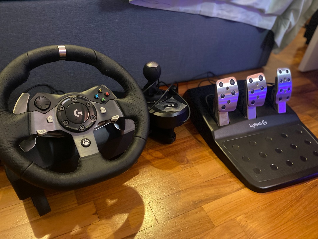 Logitech G920 Steering Wheel + Manual Shifter, Video Gaming, Gaming