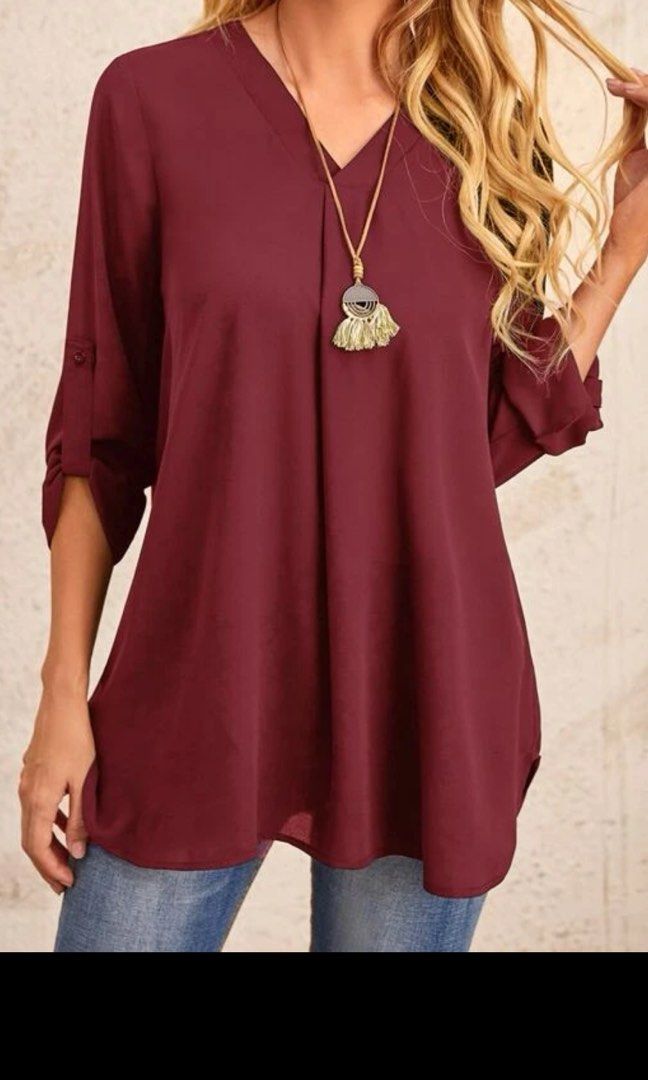 Red casual new arrivals blouse