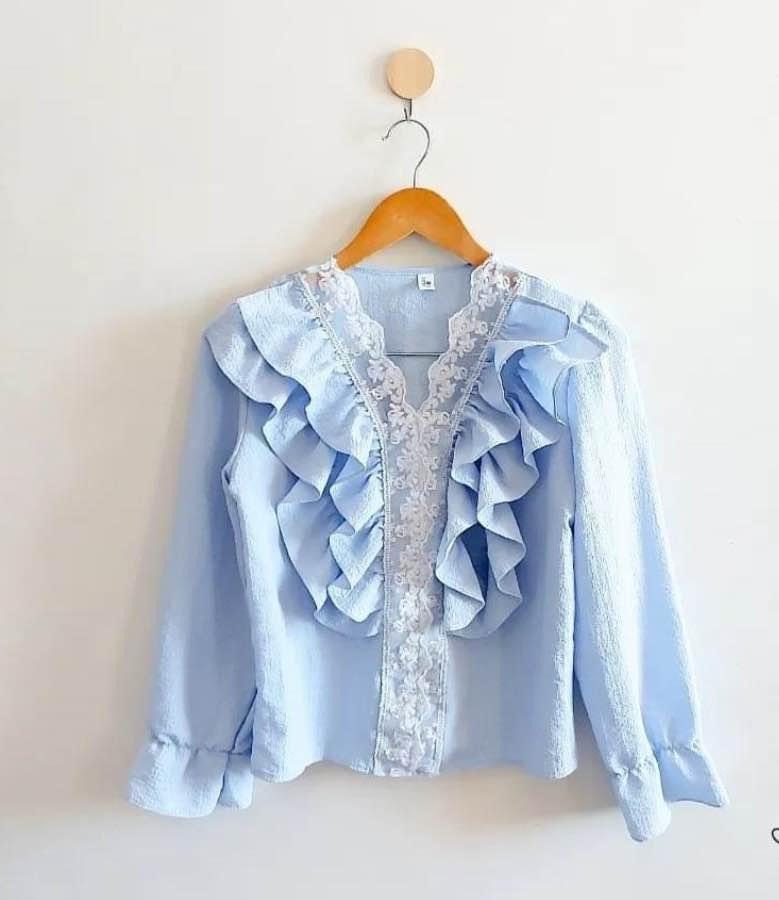 Fashion Long Sleeved Korean Tops main image 0