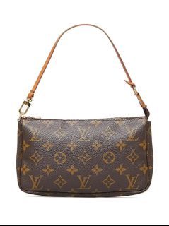 Louis Vuitton, Bags, Louisvuitton Pochette Mtis Monogram Implant Rose  Beige Cream Shoulder Bag