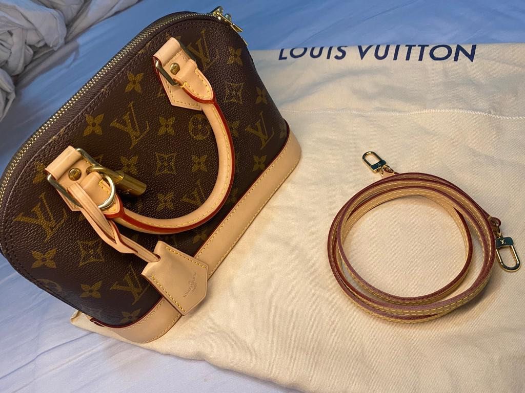 Louis Vuitton, Bags, Louis Vuitton Alma Bb W Jacquard Strap Pondicherry