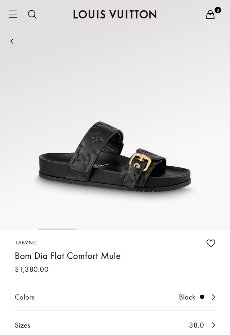 Louis Vuitton Bom Dia Flat Comfort Mule
