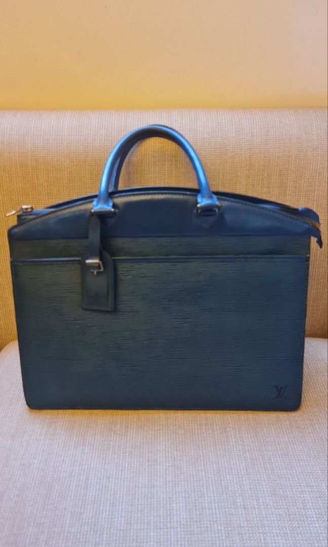 Louis Vuitton, Bags, Authentic Louis Vuitton Epi Riviera Toledo Blue  Briefcase Satchel Bag