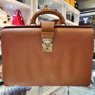 NWOT Louis Vuitton Brown Epi Leather Serviette Ambassador Light Weight  Briefcase