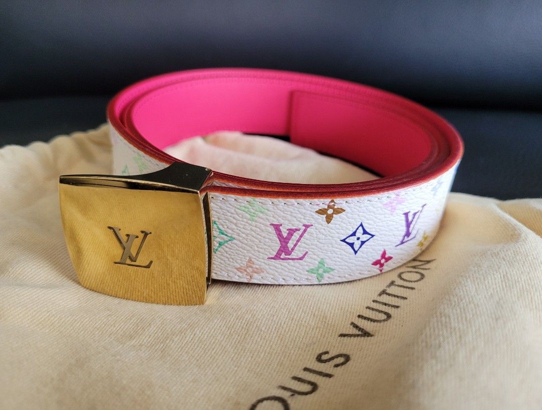 Leather belt Louis Vuitton Multicolour size Not specified