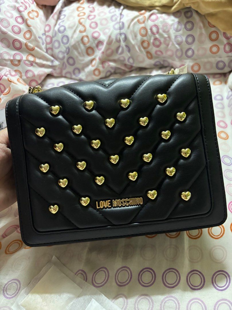 Love Moschino [Brand New] (Category: Luxury Bags & Wallets) located in Manila. Submitted by yna_2001 (Listing ID 1264032968, Image 1). Description: brand new from states with dusk bag will not entertain lowballing .