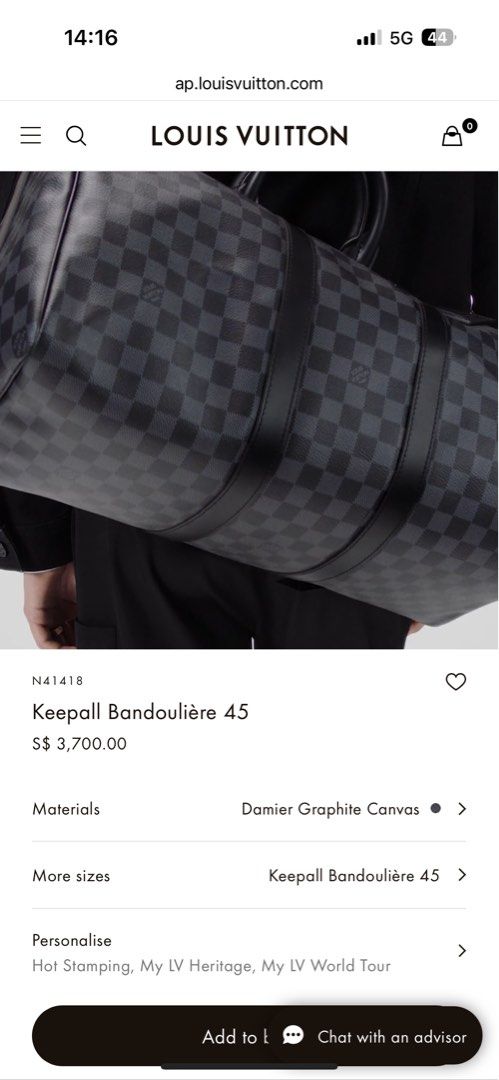 Louis Vuitton - Keepall 45 Bandouliere N41418 - Travel bag - Catawiki