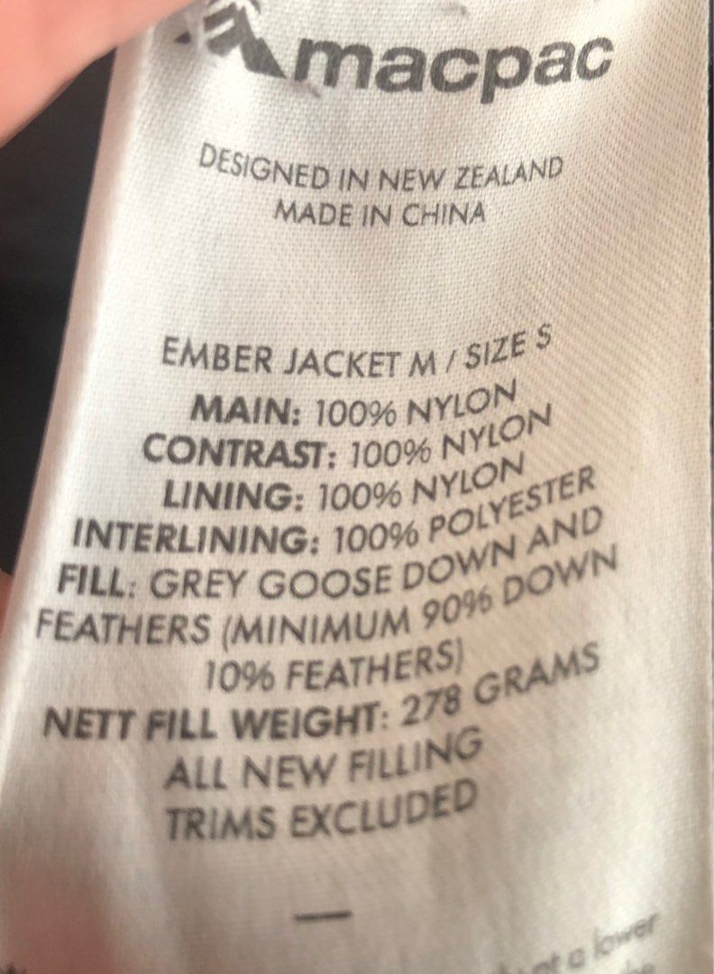Macpac ember jacket store