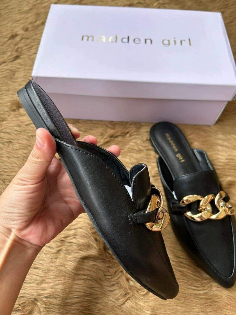 Madden girl black best sale mules