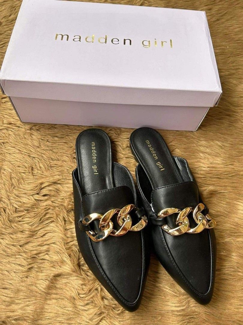 Madden girl 2025 black mules