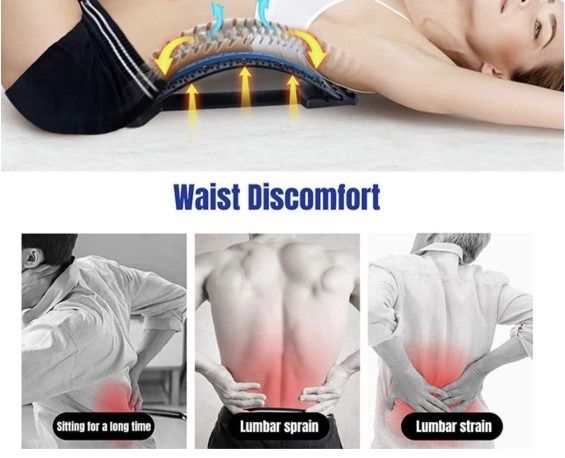 Magnetic Back Lumbar Stretcher for Yoga Fitness Support