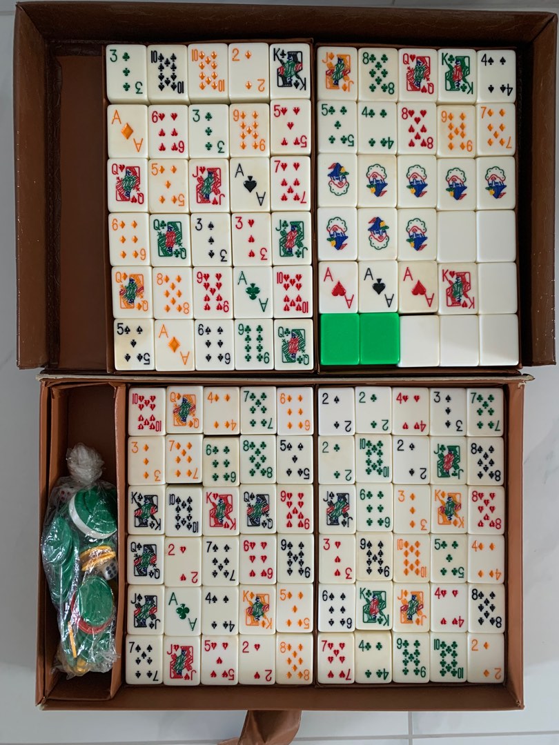 Tiffany & Co Blue Mahjong Set, Hobbies & Toys, Toys & Games on Carousell