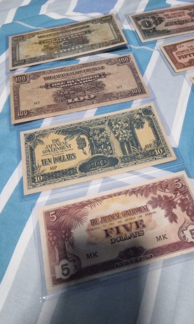 Malaya japanese banana notes full set, Hobbies & Toys, Memorabilia