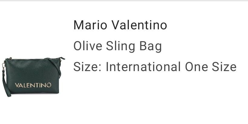 valentino olive sling bag