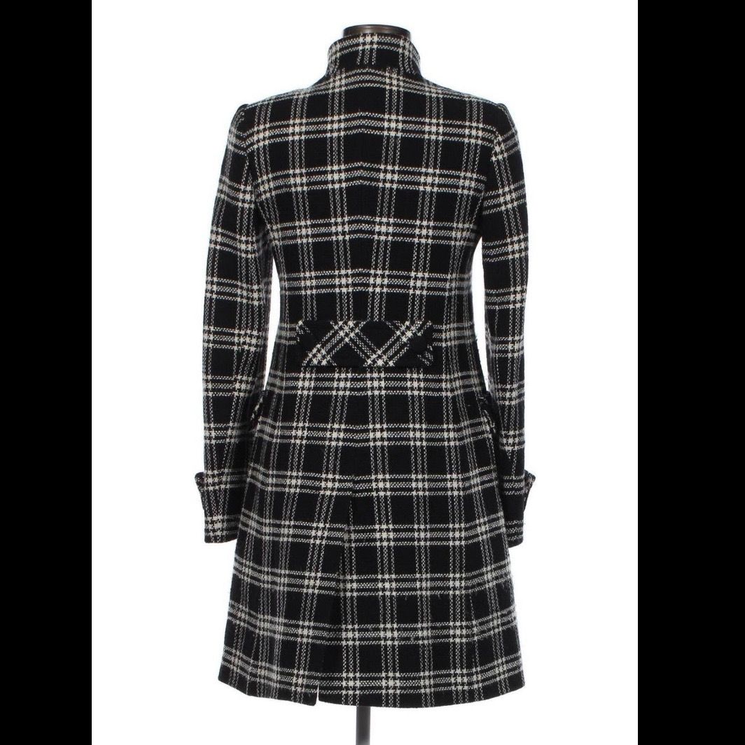 Massimo dutti checked coat cheap
