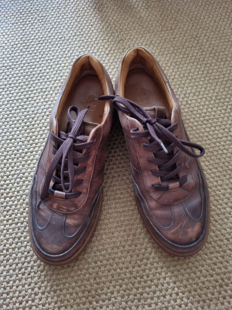 Full leather trainers discount
