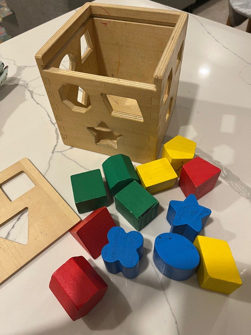 Melissa & doug shape sorting cube sale