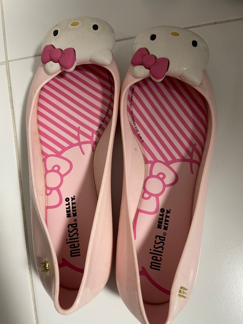 Melissa x hello kitty flats Women s Fashion Footwear Flats on