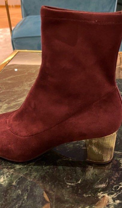 Red michael kors boots top