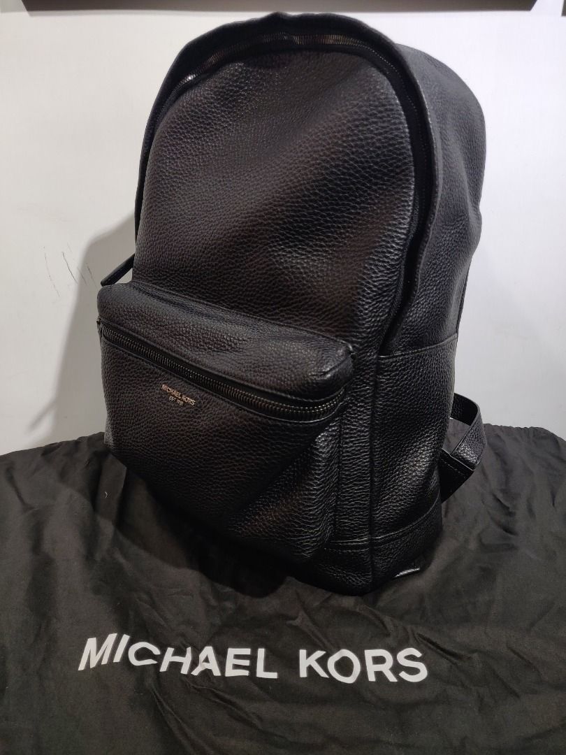 Michael Kors Men s Bryant Leather Backpack Black
