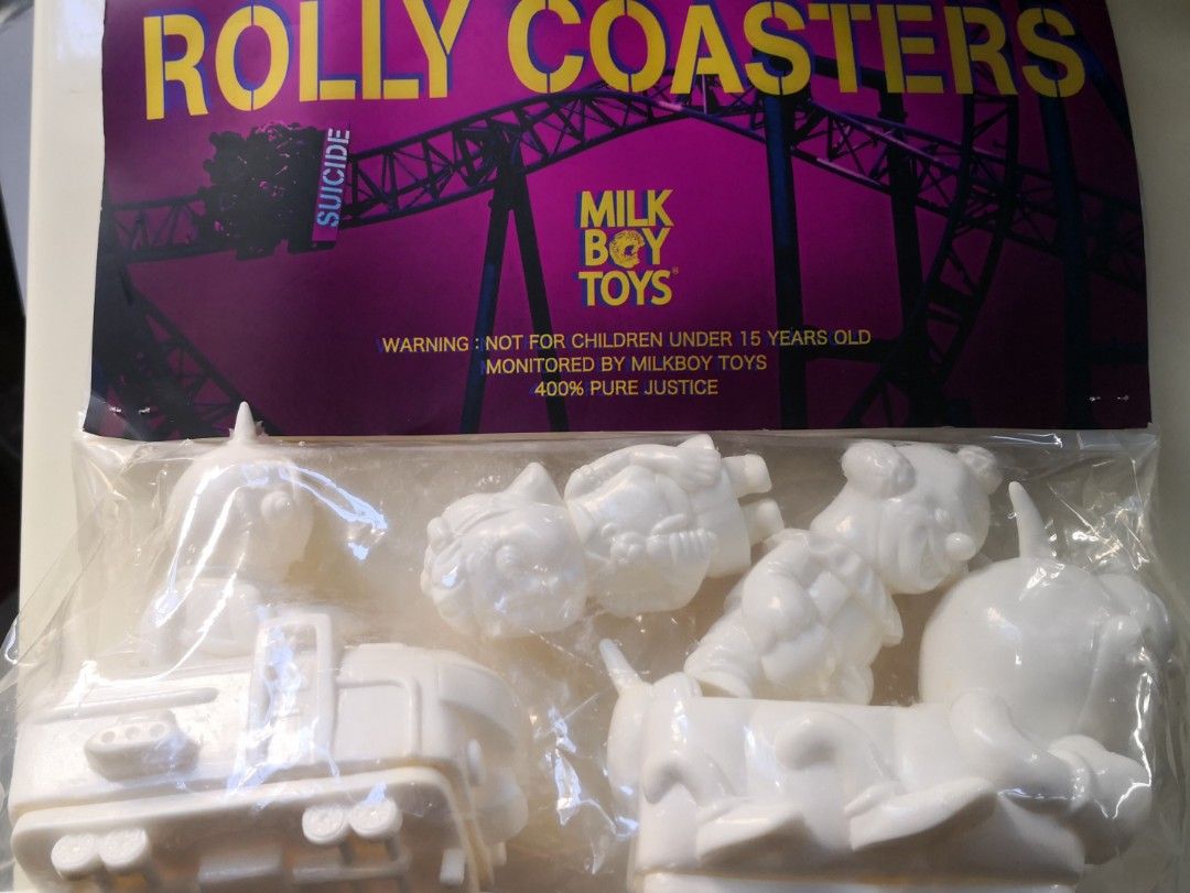 MILKBOY TOYS THE ROLLY COASTERS PLAY SET (WHITE SEIKEI UNPAINTED