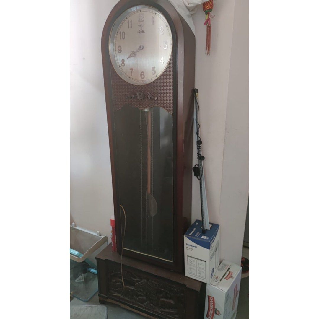 Moathe MOATHE GRANDFATHER STAND CLOCK MADE IN GERMANY, Furniture & Home Living ...