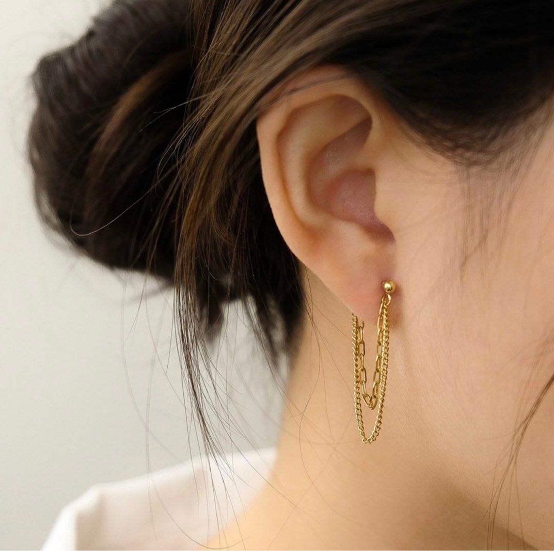 Chain earrings hotsell