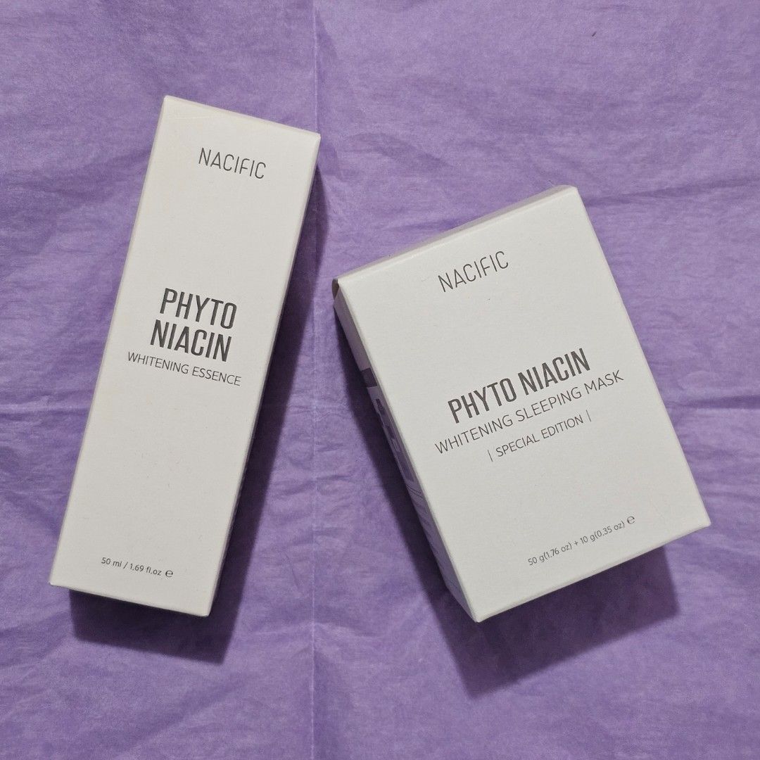 Nacific Phyto Niacin Set (Category: Face Care) located in Pasay City. Submitted by shape.shack (Listing ID 1264021840, Image 1). Description: ✅ 100% Authentic ✅ On hand ✅ Sold as set ✅ Sealed DM for inquiries/more photos 💰 GCash Check our page for other Nacific listings 😊.