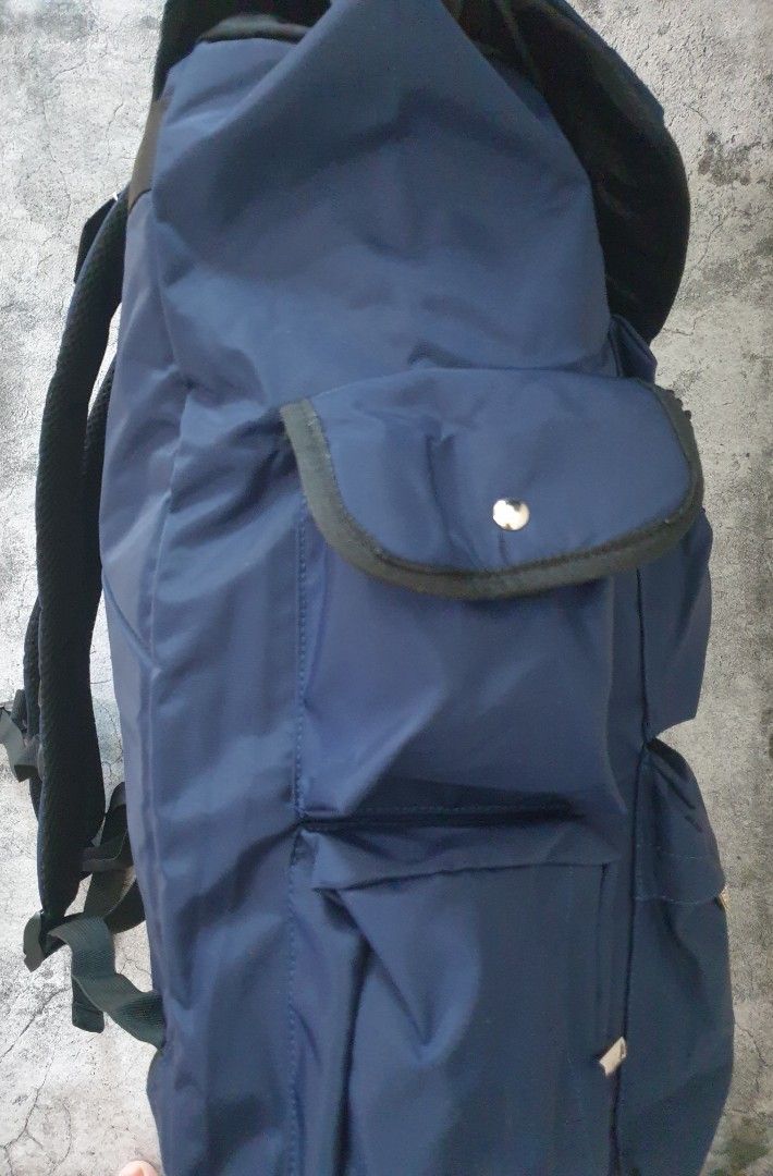 Navy blue big backpack clearance sales Men s Fashion Bags